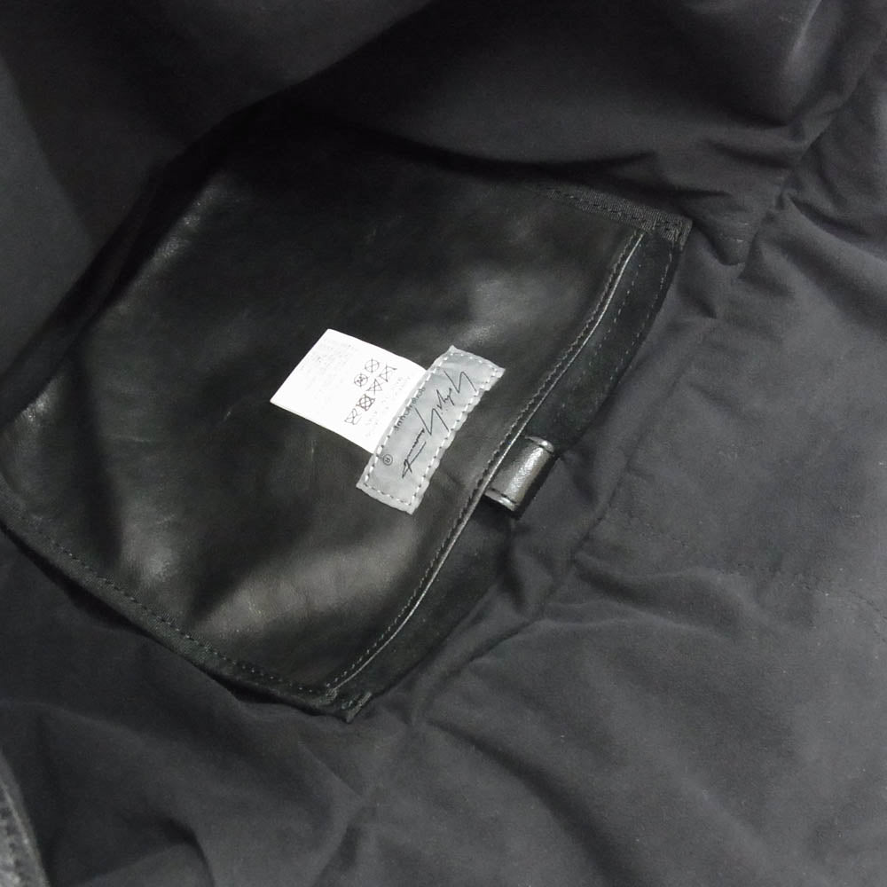 Yohji Yamamoto POUR HOMME ヨウジヤマモトプールオム HZ-I02-772 ホースレザー BLACK Leather shoulder bag ブラック レザー ショルダー バッグ ブラック系【中古】