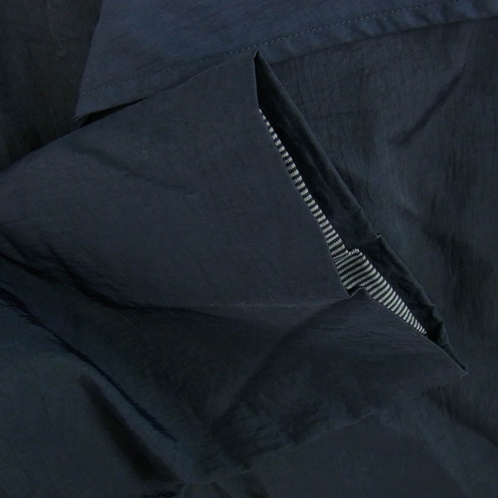 Yohji Yamamoto POUR HOMME ヨウジヤマモトプールオム 24AW HO-C13-606 NYLON TWILL NAVY ASYMMETRY COAT ナイロン ツイル アシンメトリー コート ダークネイビー系 1【中古】