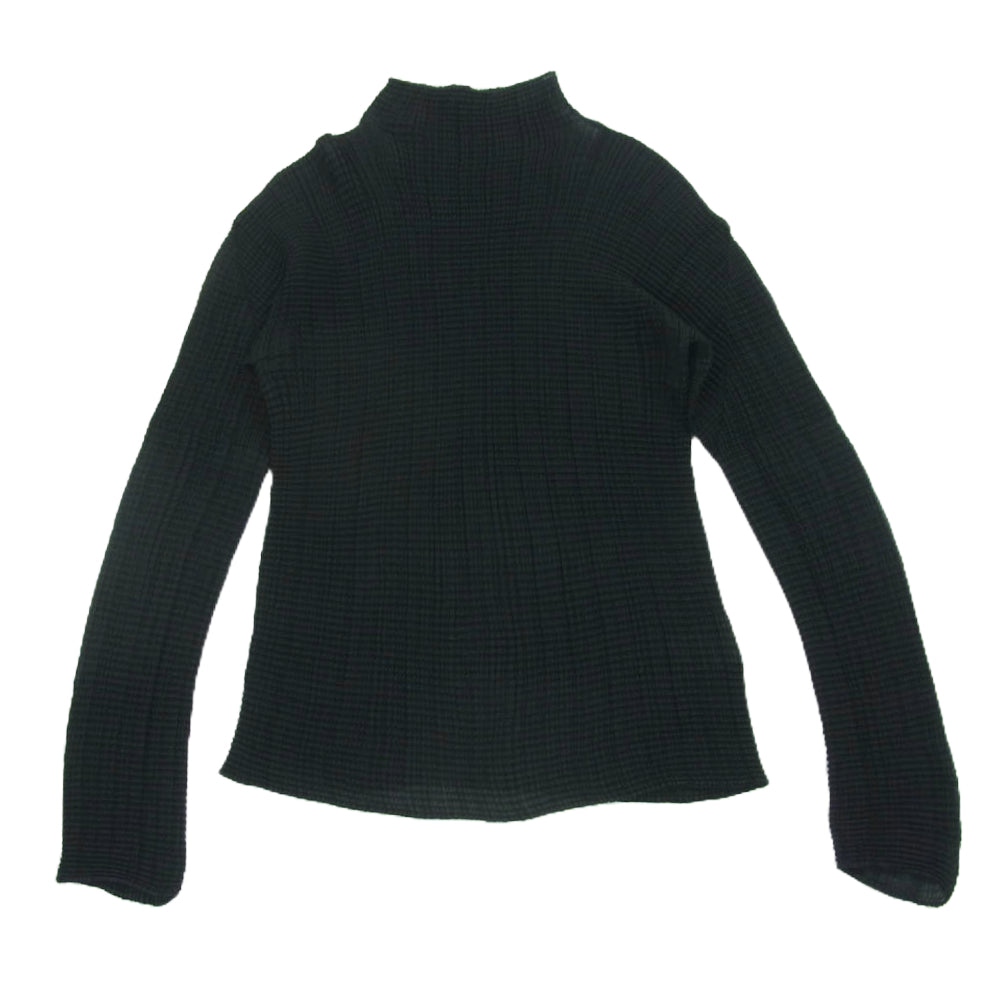 ISSEY MIYAKE イッセイミヤケ IF54FJ42 FETE フェテ ボックスプリーツ加工 ボトルネック カットソー ブラック系 2【中古】