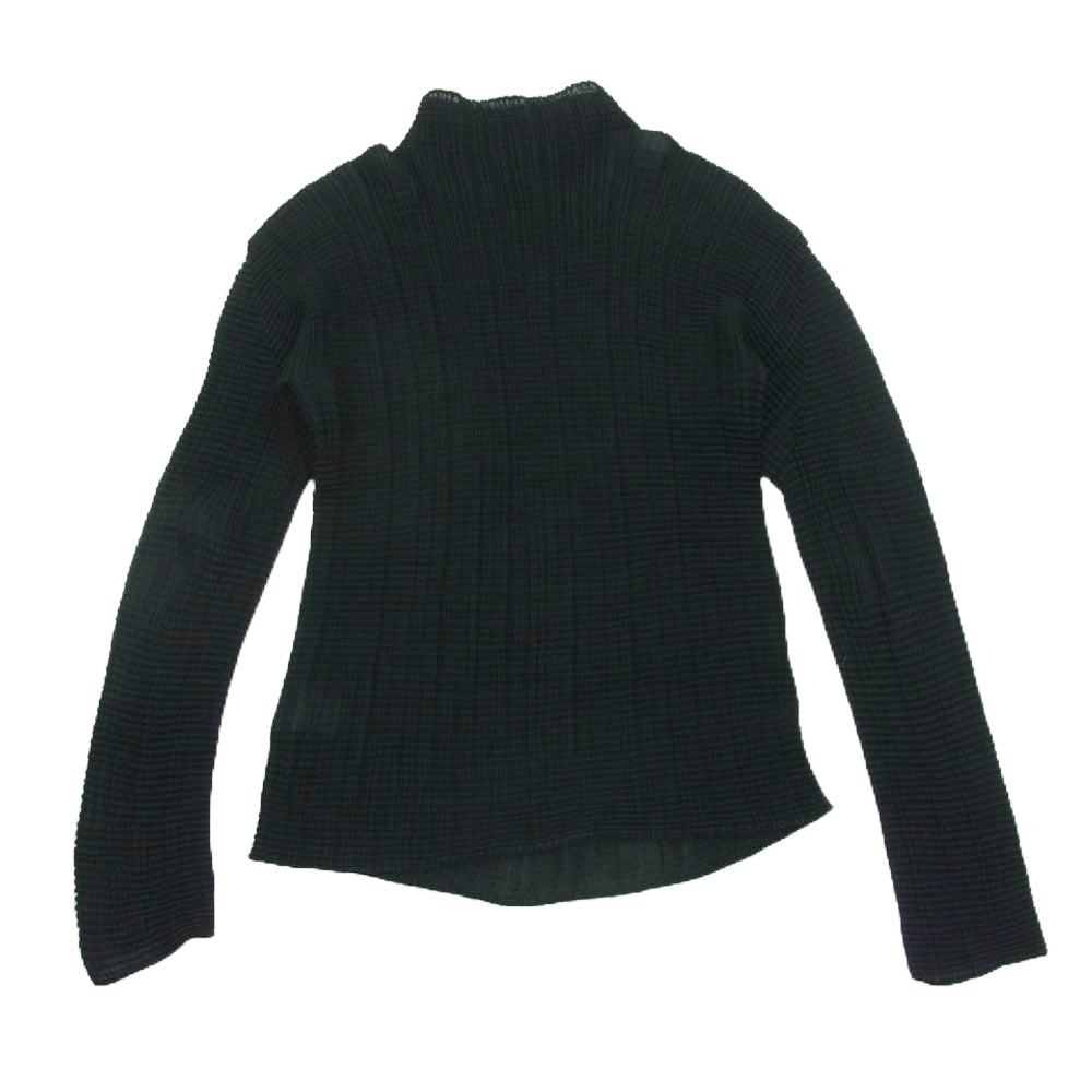 ISSEY MIYAKE イッセイミヤケ IF54FJ42 FETE フェテ ボックスプリーツ加工 ボトルネック カットソー ブラック系 2【中古】