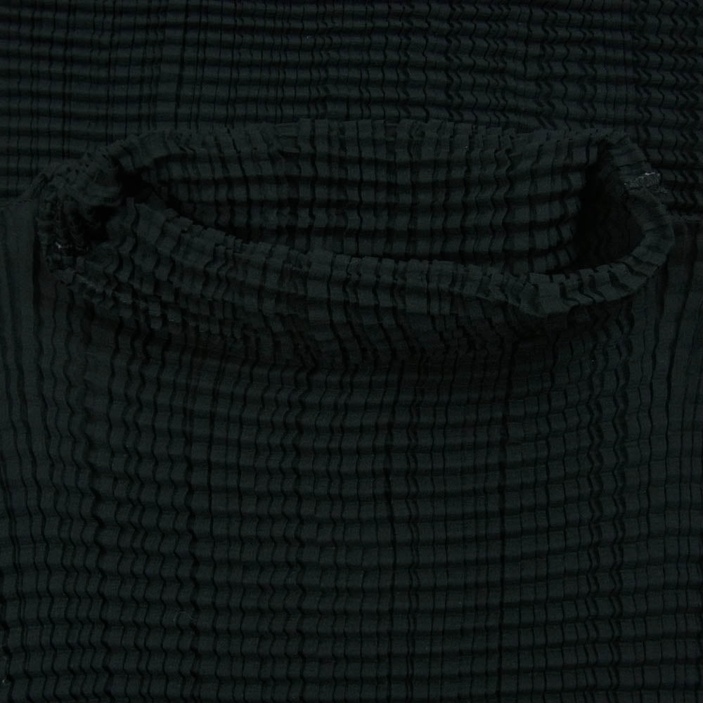 ISSEY MIYAKE イッセイミヤケ IF54FJ42 FETE フェテ ボックスプリーツ加工 ボトルネック カットソー ブラック系 2【中古】