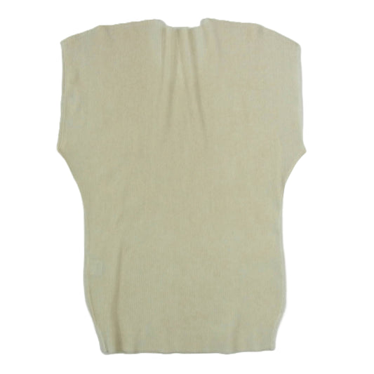 PLEATS PLEASE プリーツプリーズ イッセイミヤケ PP19-JK212 プリーツ加工 細プリーツ フレンチスリーブ カットソー オフホワイト系 3【中古】