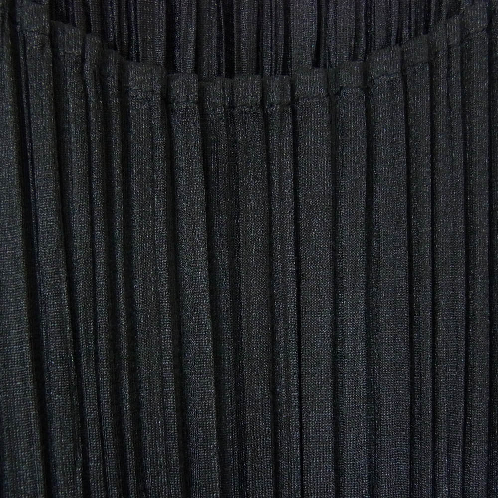 PLEATS PLEASE プリーツプリーズ イッセイミヤケ PP63-JT187 プリーツ加工 ロング カットソー ワンピース ブラック系 3【中古】