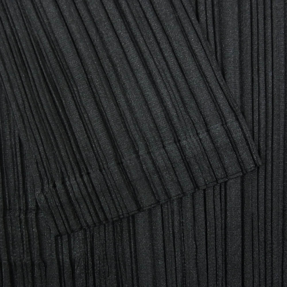 PLEATS PLEASE プリーツプリーズ イッセイミヤケ PP63-JT187 プリーツ加工 ロング カットソー ワンピース ブラック系 3【中古】
