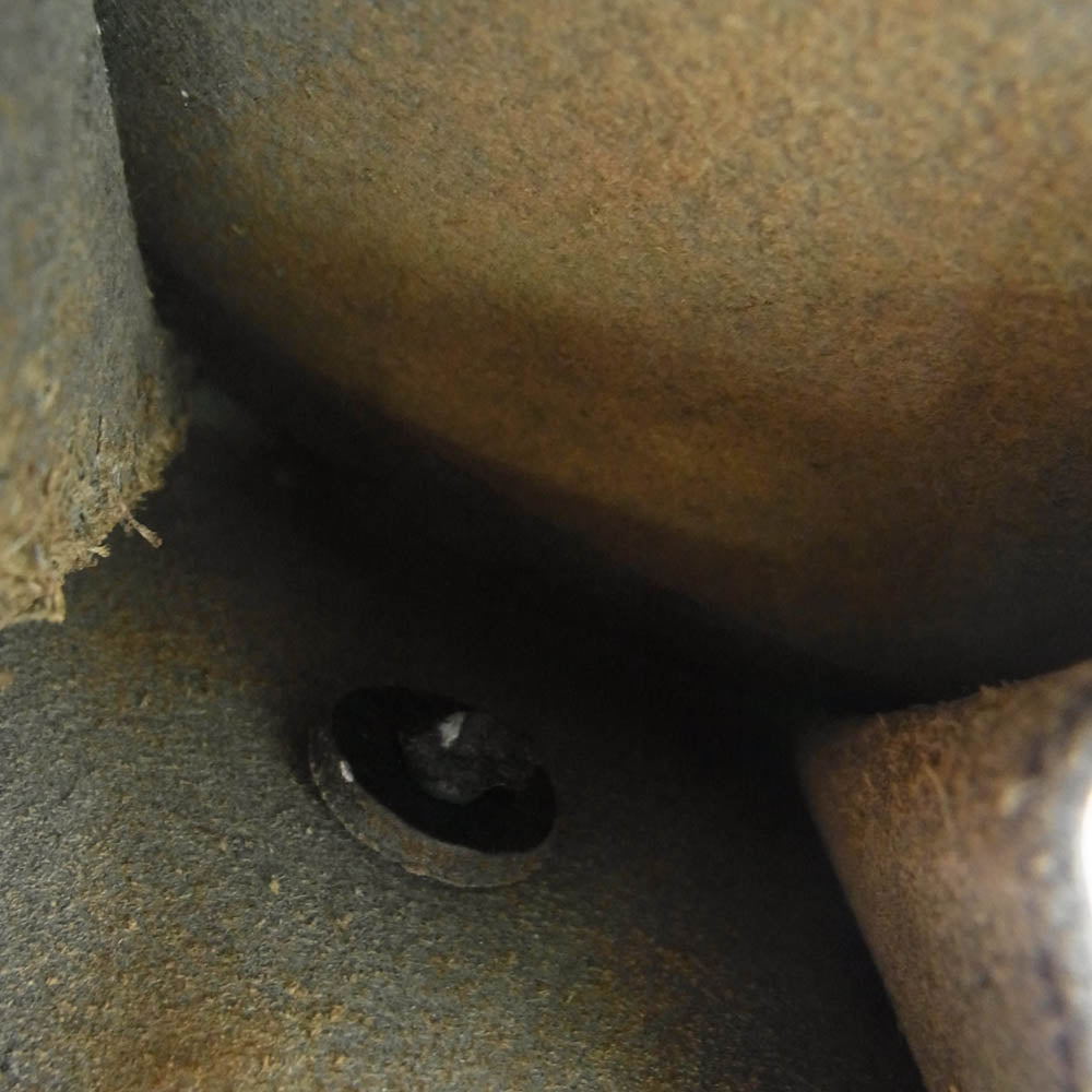 goro's ゴローズ 二つ折り コンチョ ビーズ レザー ウォレット 財布 ブラック系【中古】