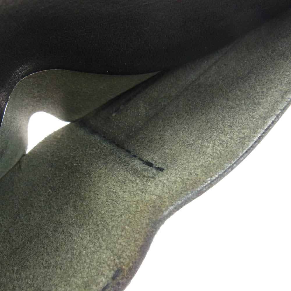 goro's ゴローズ 二つ折り コンチョ ビーズ レザー ウォレット 財布 ブラック系【中古】