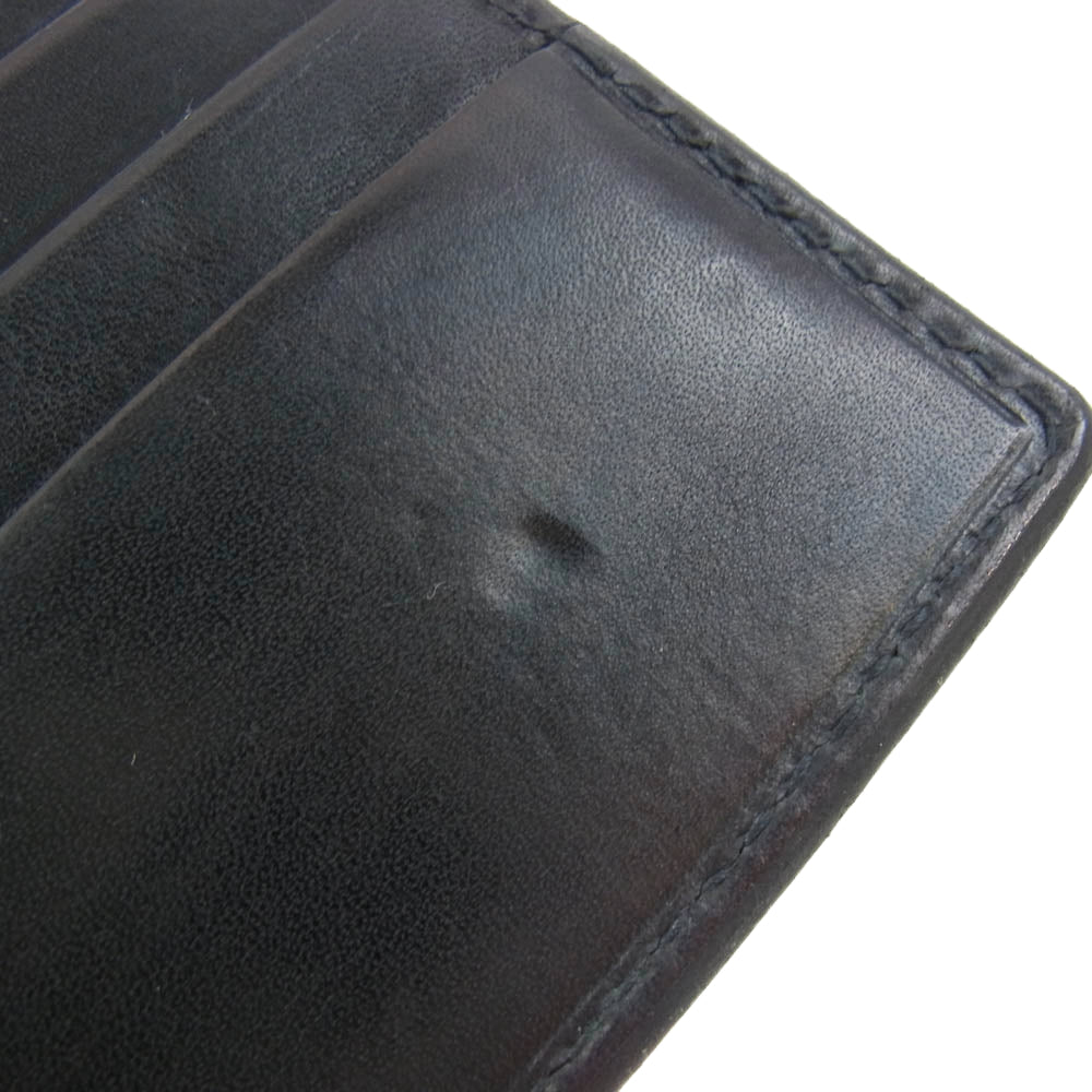 goro's ゴローズ 二つ折り コンチョ ビーズ レザー ウォレット 財布 ブラック系【中古】