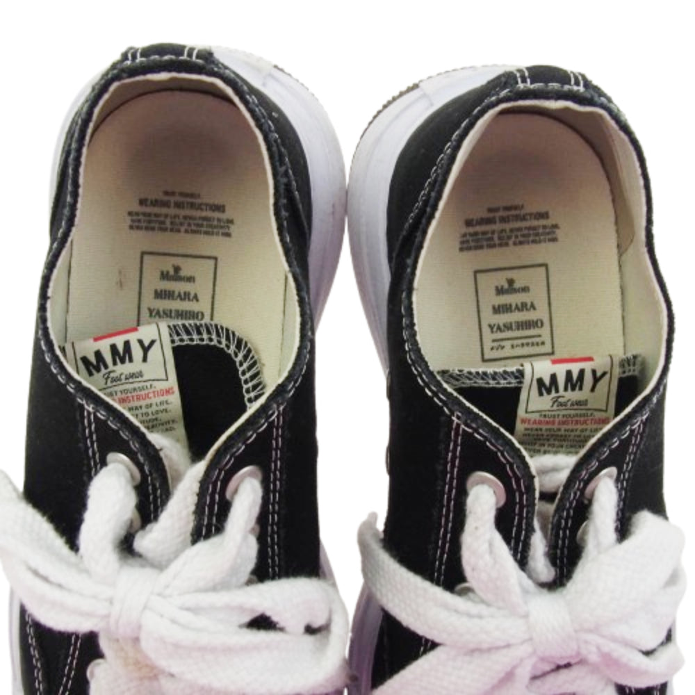 Maison MIHARA YASUHIRO メゾンミハラヤスヒロ 24SS B12FW702 YUCCA OG Sole Canvas Low-top Sneaker ユッカ OG ソール キャンバス ロートップ スニーカー ブラック系 ホワイト系 42【中古】