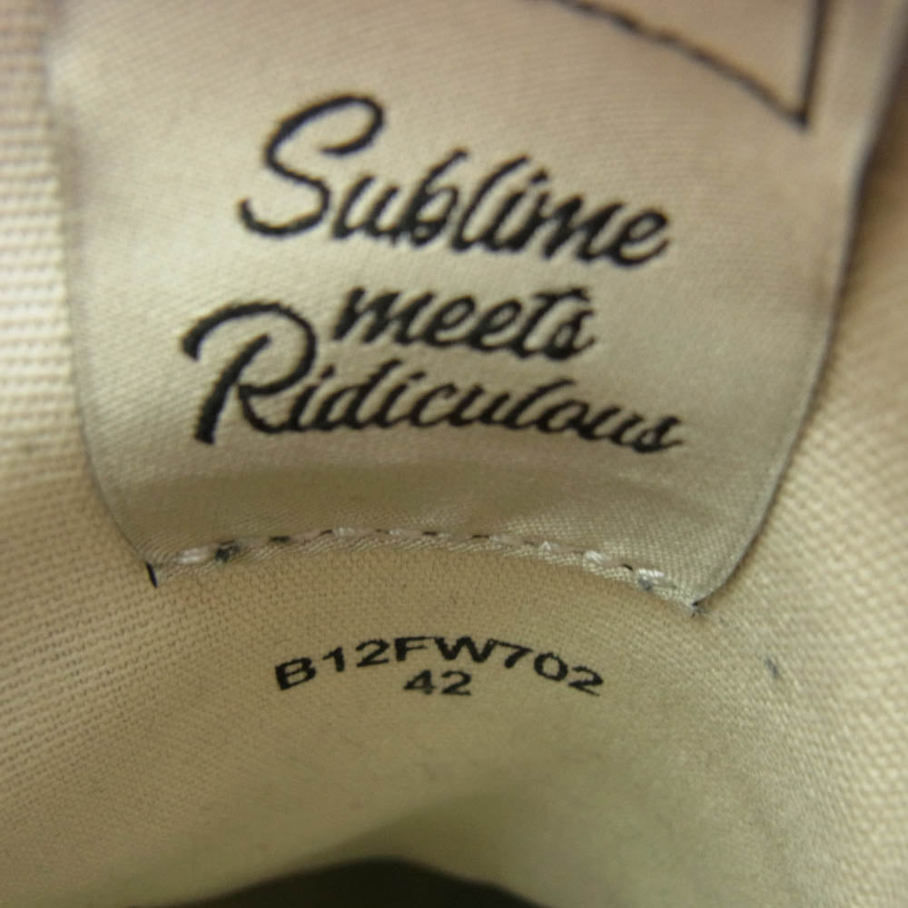 Maison MIHARA YASUHIRO メゾンミハラヤスヒロ 24SS B12FW702 YUCCA OG Sole Canvas Low-top Sneaker ユッカ OG ソール キャンバス ロートップ スニーカー ブラック系 ホワイト系 42【中古】