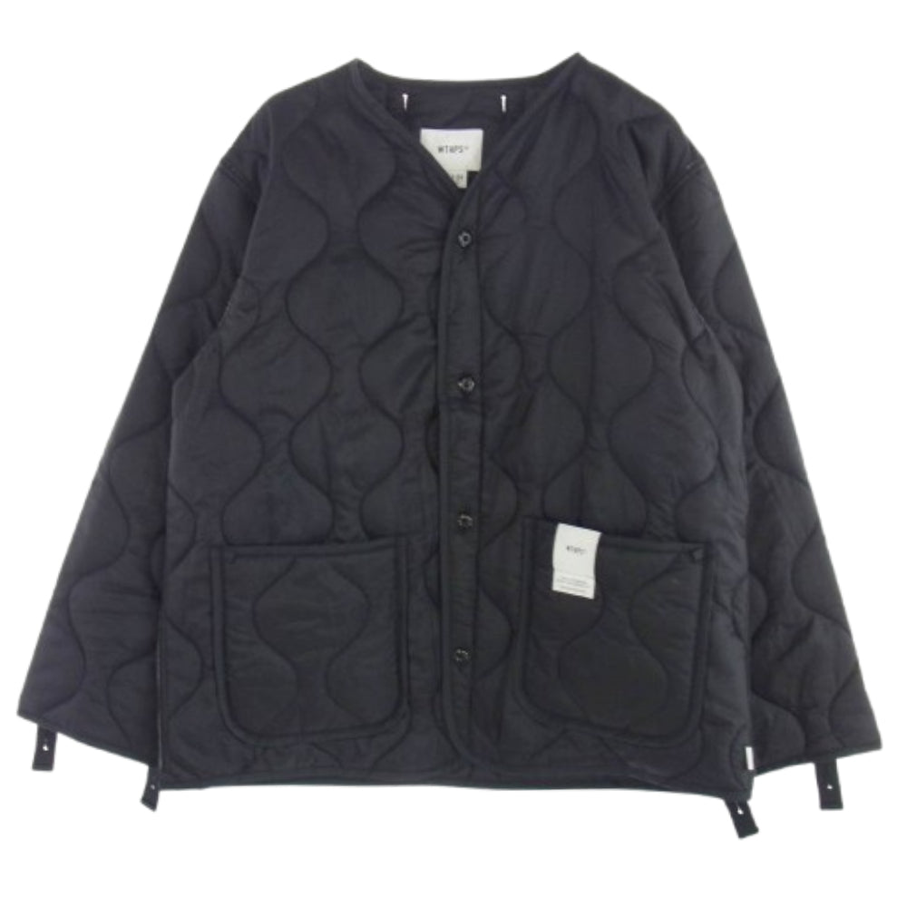 WTAPS ダブルタップス 24AW 241CWDT-JKM02 WLJ Jacket Nylon. Ripstop. VV ナイロン リップストップ キルティング ジャケット ブラック系 X04【中古】