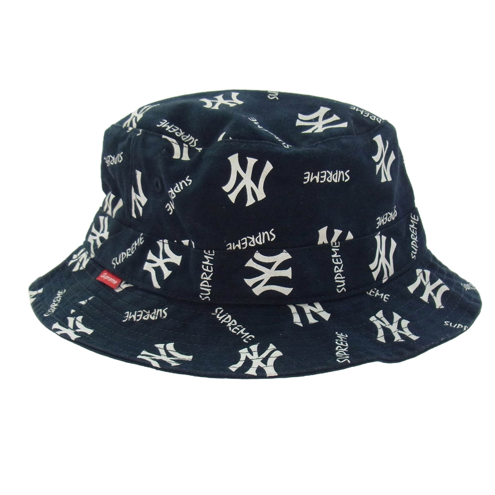 Supreme シュプリーム 15SS New York Yankees  Crusher Hat 47 ニューヨーク ヤンキース クラッシャー バケット ハット ダークネイビー系 M-L【中古】