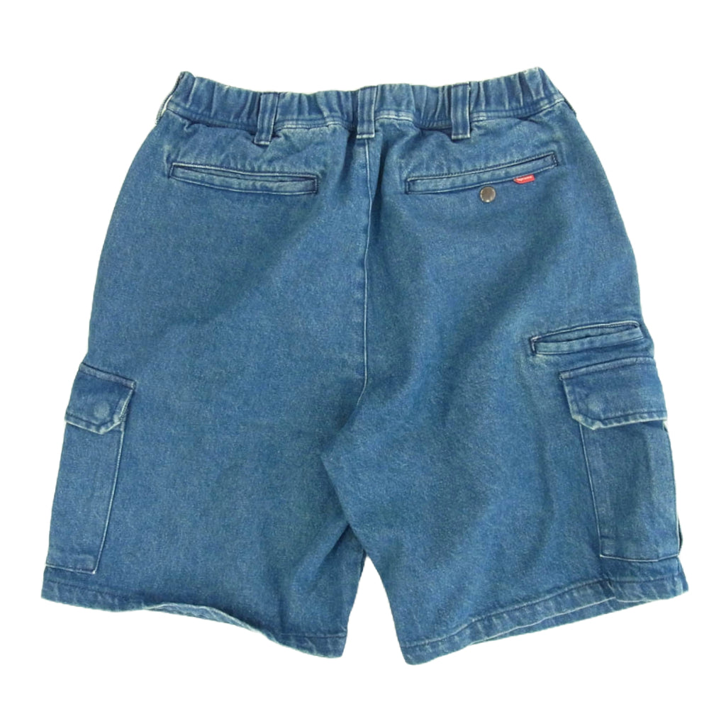 Supreme シュプリーム 22SS Cargo Work Short Denim Pants カーゴ ワーク ショート デニム パンツ インディゴブルー系 32【中古】