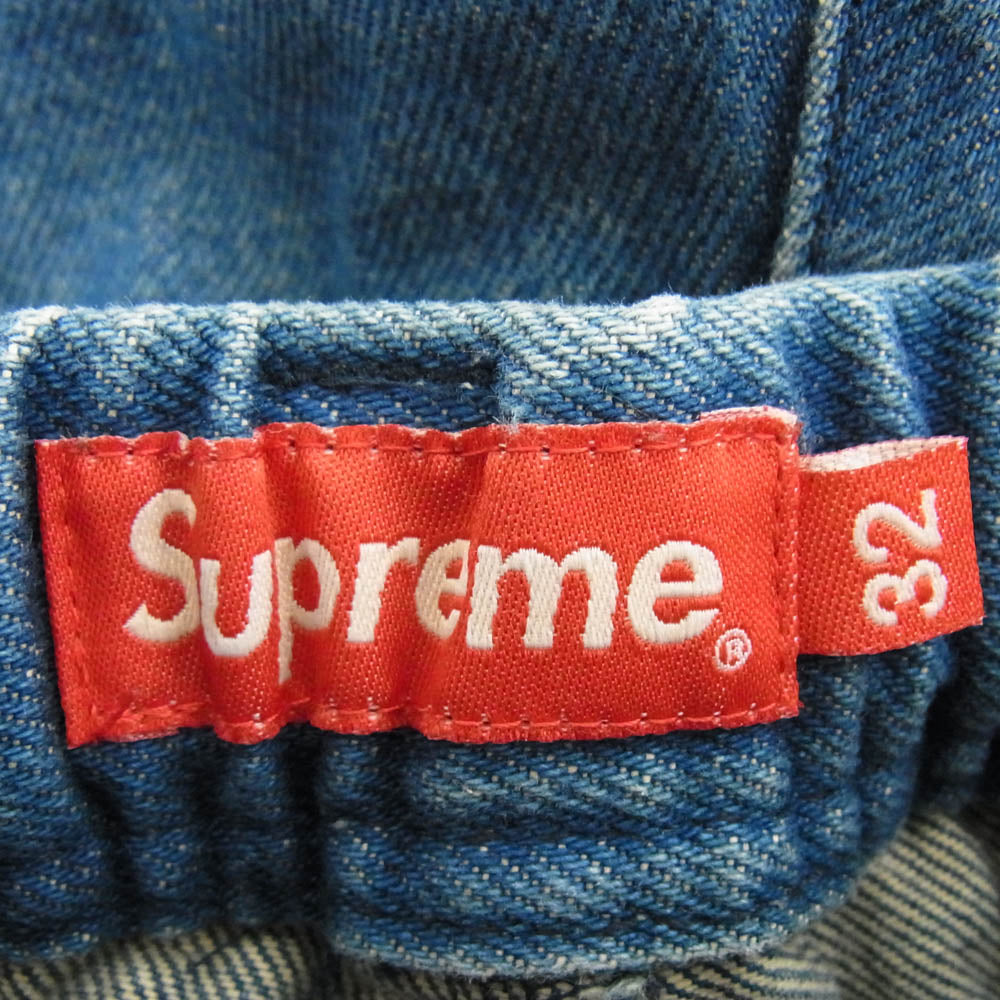 Supreme シュプリーム 22SS Cargo Work Short Denim Pants カーゴ ワーク ショート デニム パンツ インディゴブルー系 32【中古】