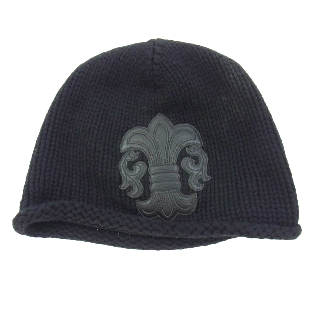 CHROME HEARTS クロムハーツ（原本無） CASHMERE BS FLARE BEANIE カシミヤ BSフレア ビーニー ニットキャップ ブラック系【中古】
