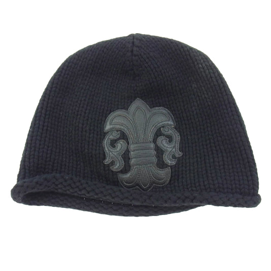 CHROME HEARTS クロムハーツ（原本無） CASHMERE BS FLARE BEANIE カシミヤ BSフレア ビーニー ニットキャップ ブラック系【中古】