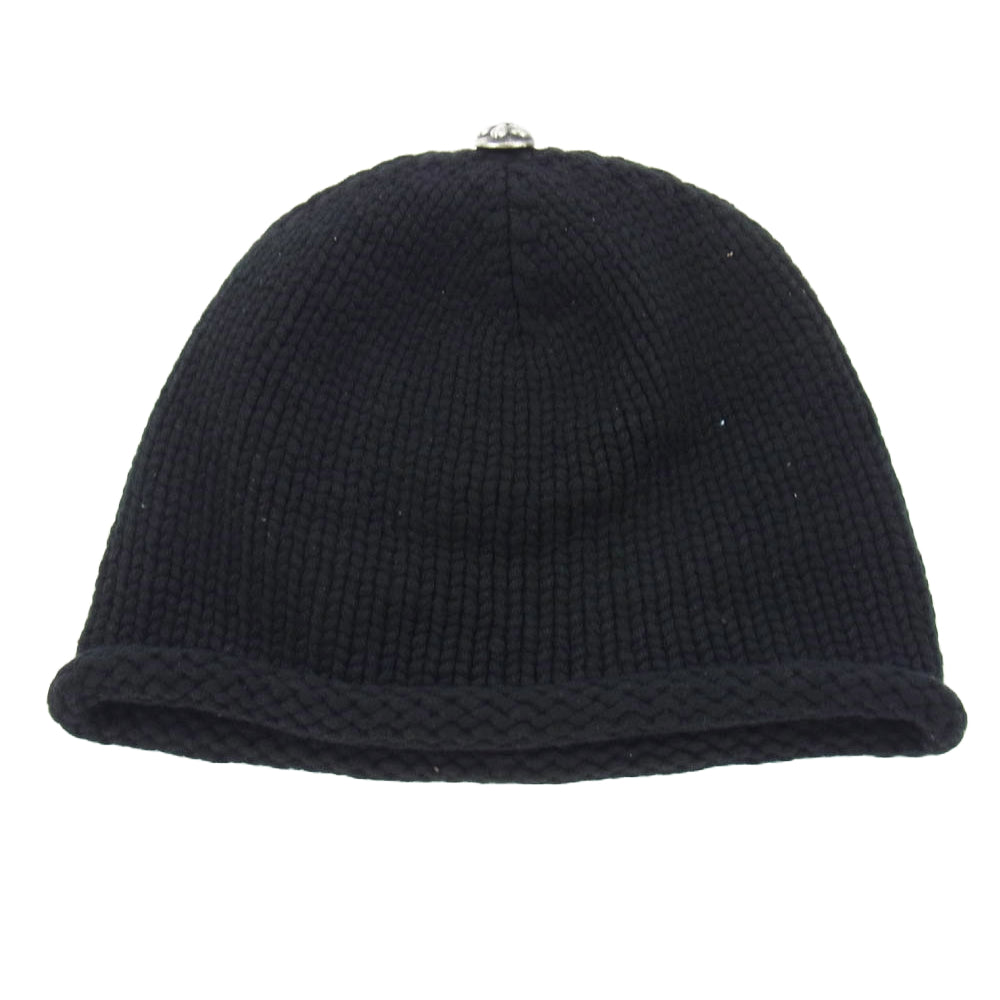 CHROME HEARTS クロムハーツ（原本無） CASHMERE BS FLARE BEANIE カシミヤ BSフレア ビーニー ニットキャップ ブラック系【中古】