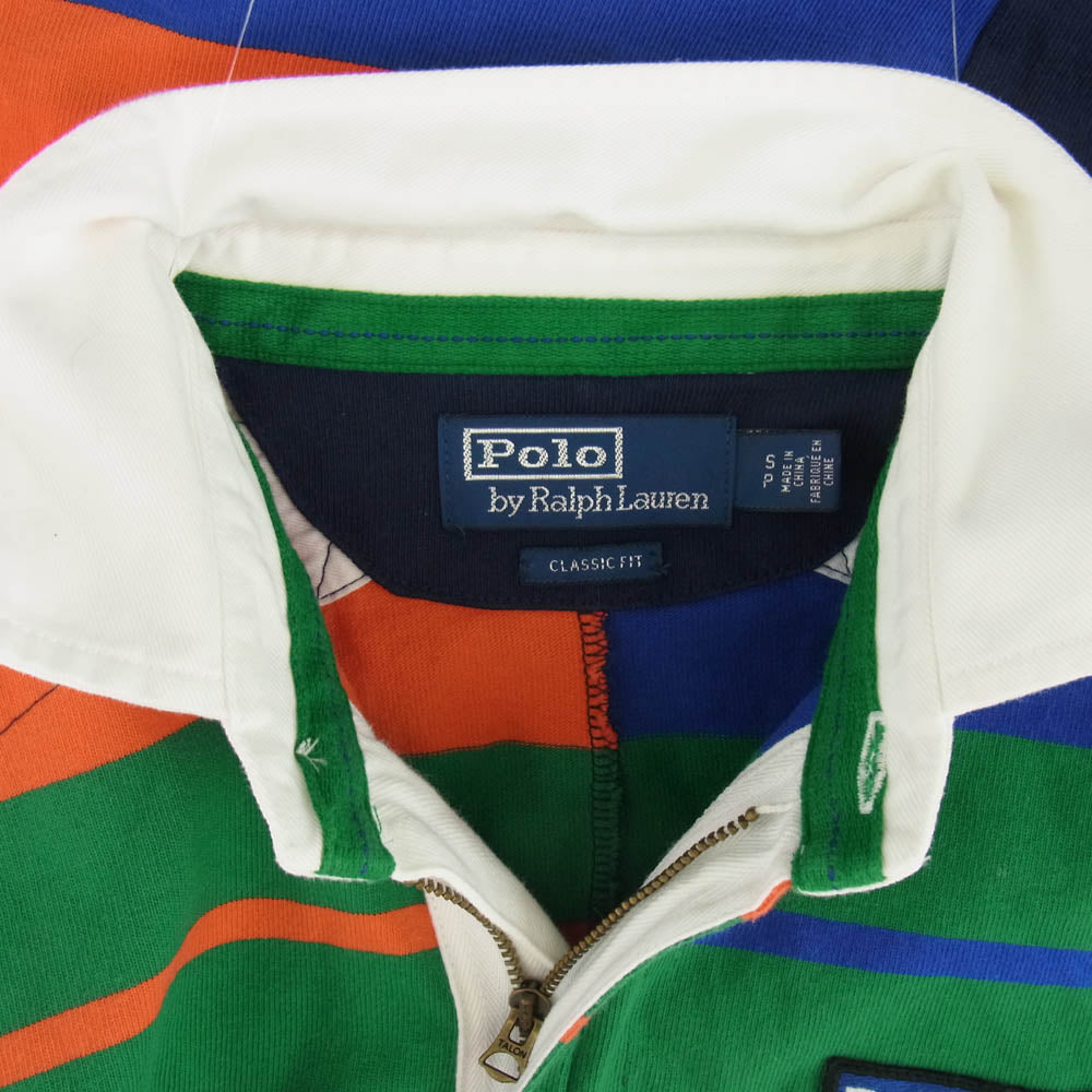 POLO RALPH LAUREN ポロ・ラルフローレン 復刻 HI TECH マルチボーダー ラガーシャツ 長袖 マルチカラー系 S【中古】