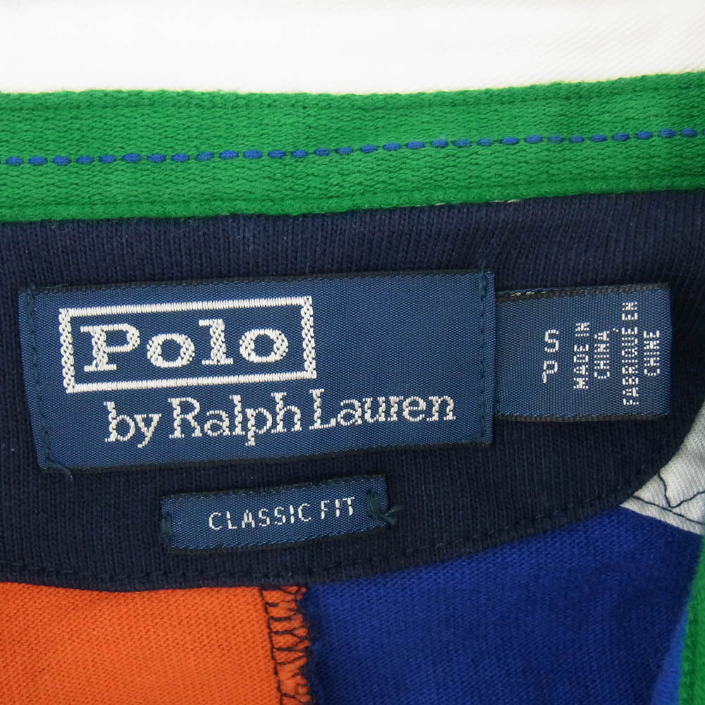 POLO RALPH LAUREN ポロ・ラルフローレン 復刻 HI TECH マルチボーダー ラガーシャツ 長袖 マルチカラー系 S【中古】