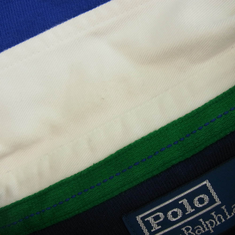POLO RALPH LAUREN ポロ・ラルフローレン 復刻 HI TECH マルチボーダー ラガーシャツ 長袖 マルチカラー系 S【中古】