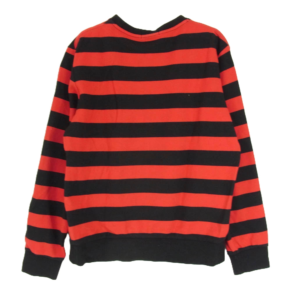 POLO RALPH LAUREN ポロ・ラルフローレン ポロベア ボーダー スウェット レッド系 SP【中古】