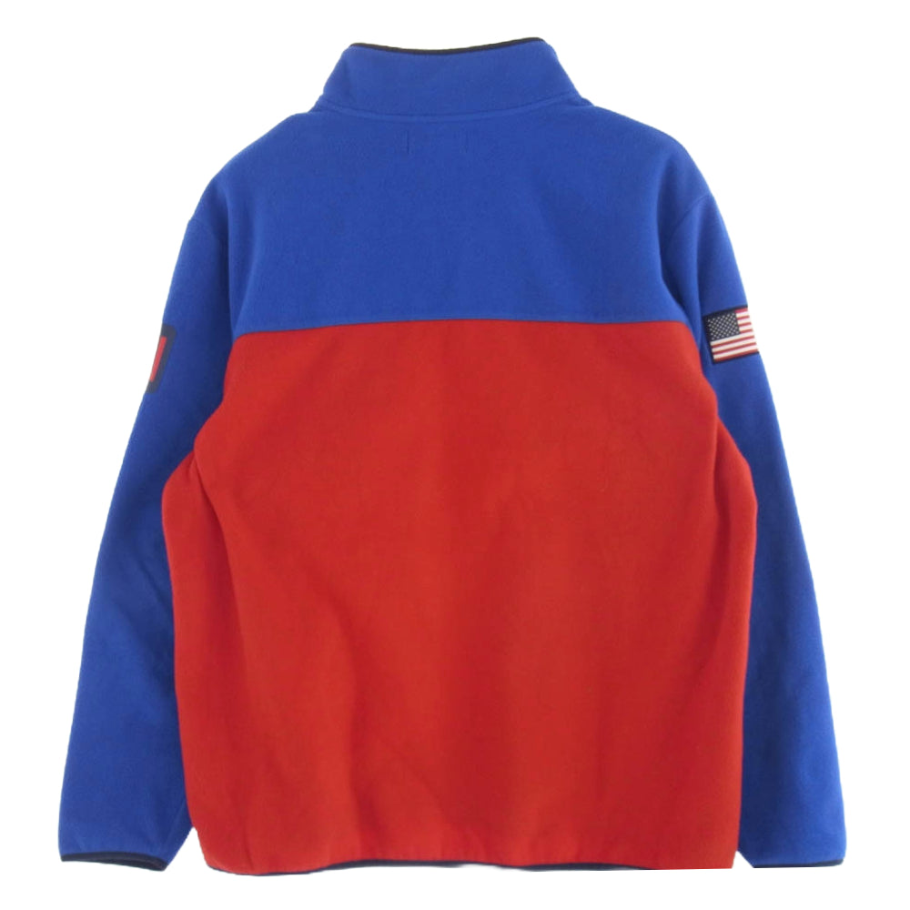 POLO RALPH LAUREN ポロ・ラルフローレン 復刻 HI TECH ハーフボタン プルオーバー フリース ジャケット マルチカラー系 XL【中古】