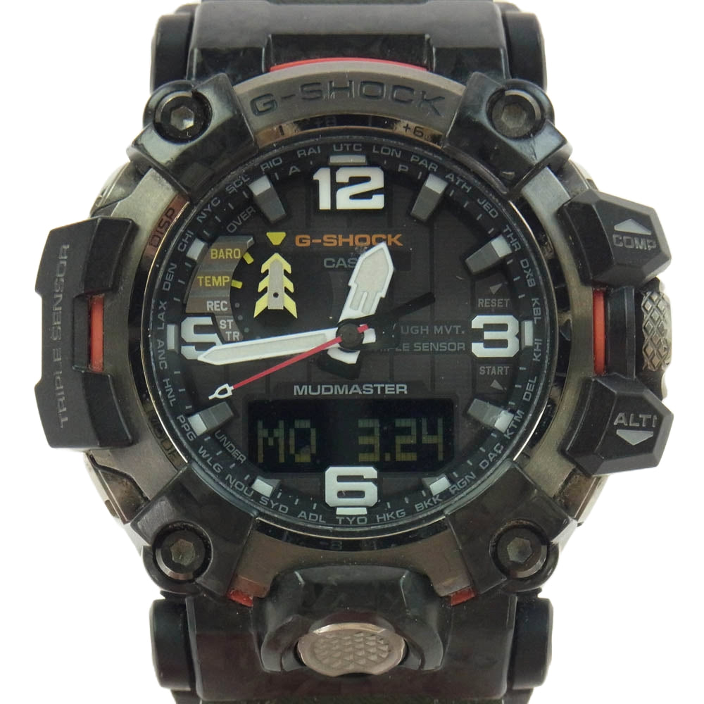 CASIO カシオ GWG-2000-1A3JF G SHOCK ジーショック マッドマスター タフ ソーラー ブラック系【中古】