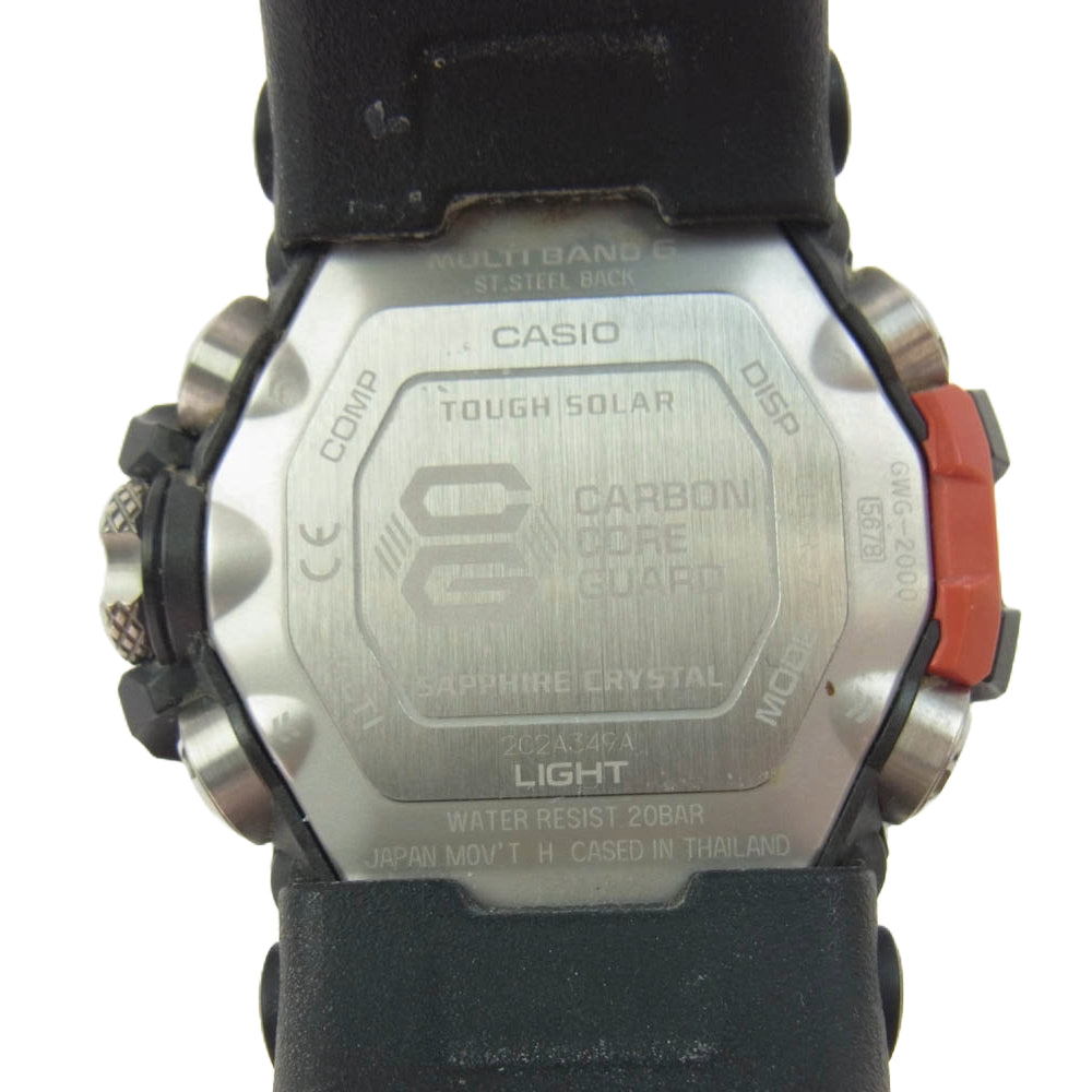 CASIO カシオ GWG-2000-1A3JF G SHOCK ジーショック マッドマスター タフ ソーラー ブラック系【中古】