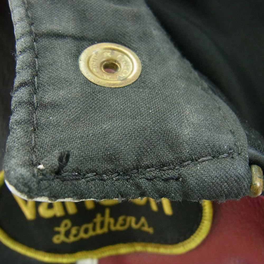VANSON バンソン RJP ライダースジャケット ブラック系 レッド系 40【中古】