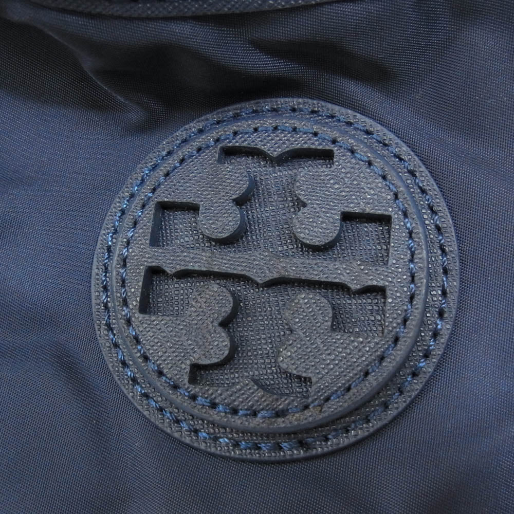 Tory Burch トリーバーチ 43512 Tote Bag トートバッグ ナイロン ネイビー系【極上美品】【中古】