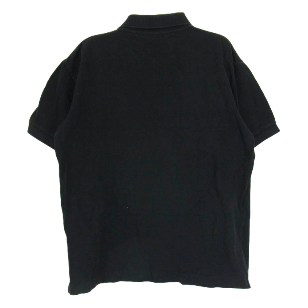 PLAY COMME des GARCONS プレイコムデギャルソン AZ-T066 AD2007 ハートロゴ刺繍 半袖 ポロシャツ ブラック系 M【中古】