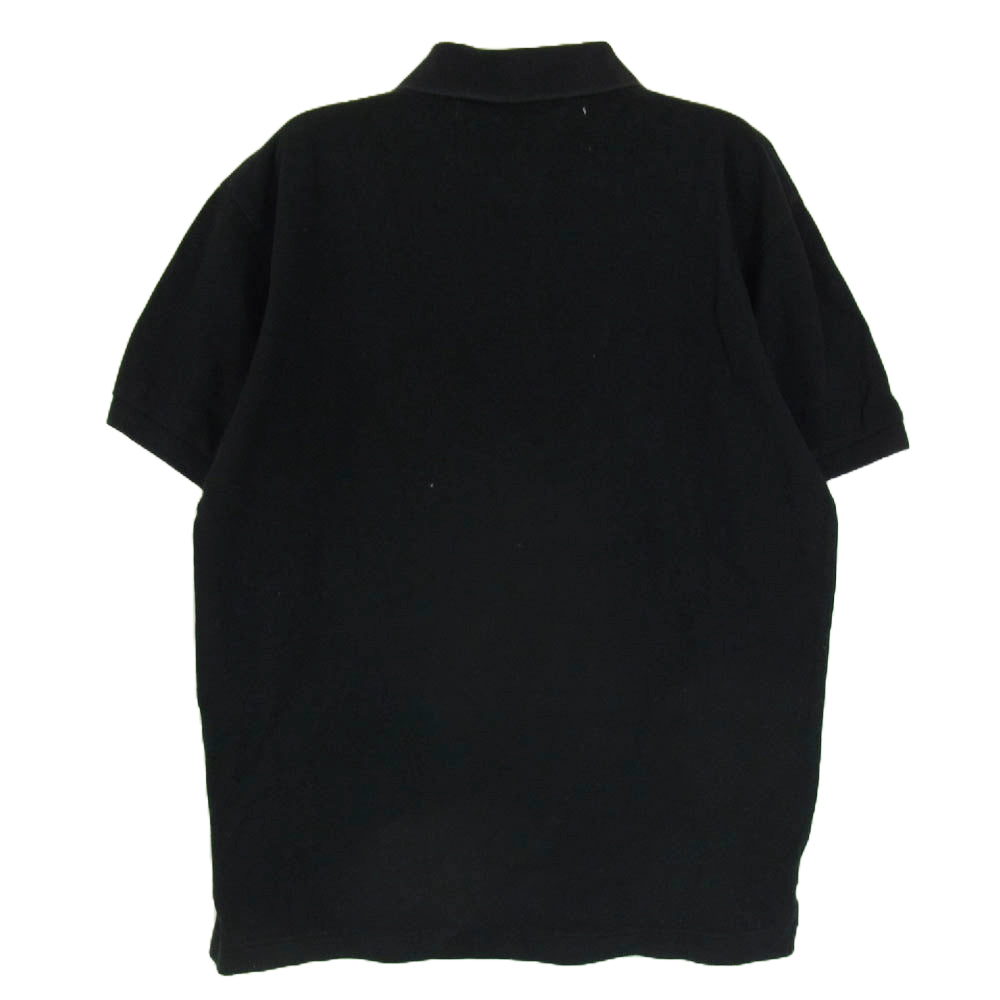PLAY COMME des GARCONS プレイコムデギャルソン AZ-T046 AD2014 ハートロゴ刺繍 半袖 ポロシャツ ブラック系 M【中古】