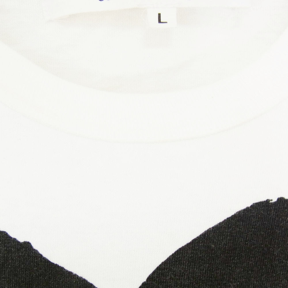 PLAY COMME des GARCONS プレイコムデギャルソン AZ-T070 AD2008 ハート ロゴ クルーネック 半袖 Tシャツ ホワイト系 L【中古】