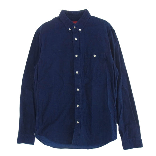 Supreme シュプリーム 14AW Utility Flannel Shirt ユーティリティ フランネル シャツ ブルー系 M【中古】
