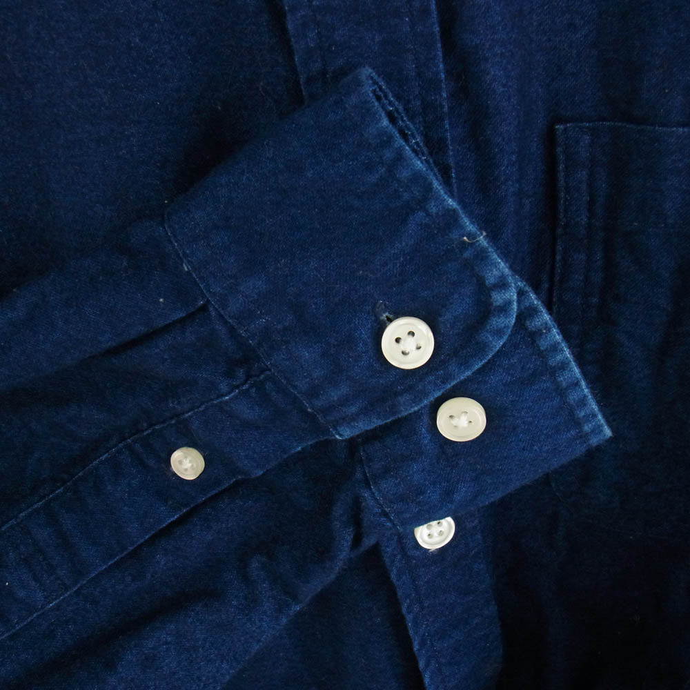 Supreme シュプリーム 14AW Utility Flannel Shirt ユーティリティ フランネル シャツ ブルー系 M【中古】