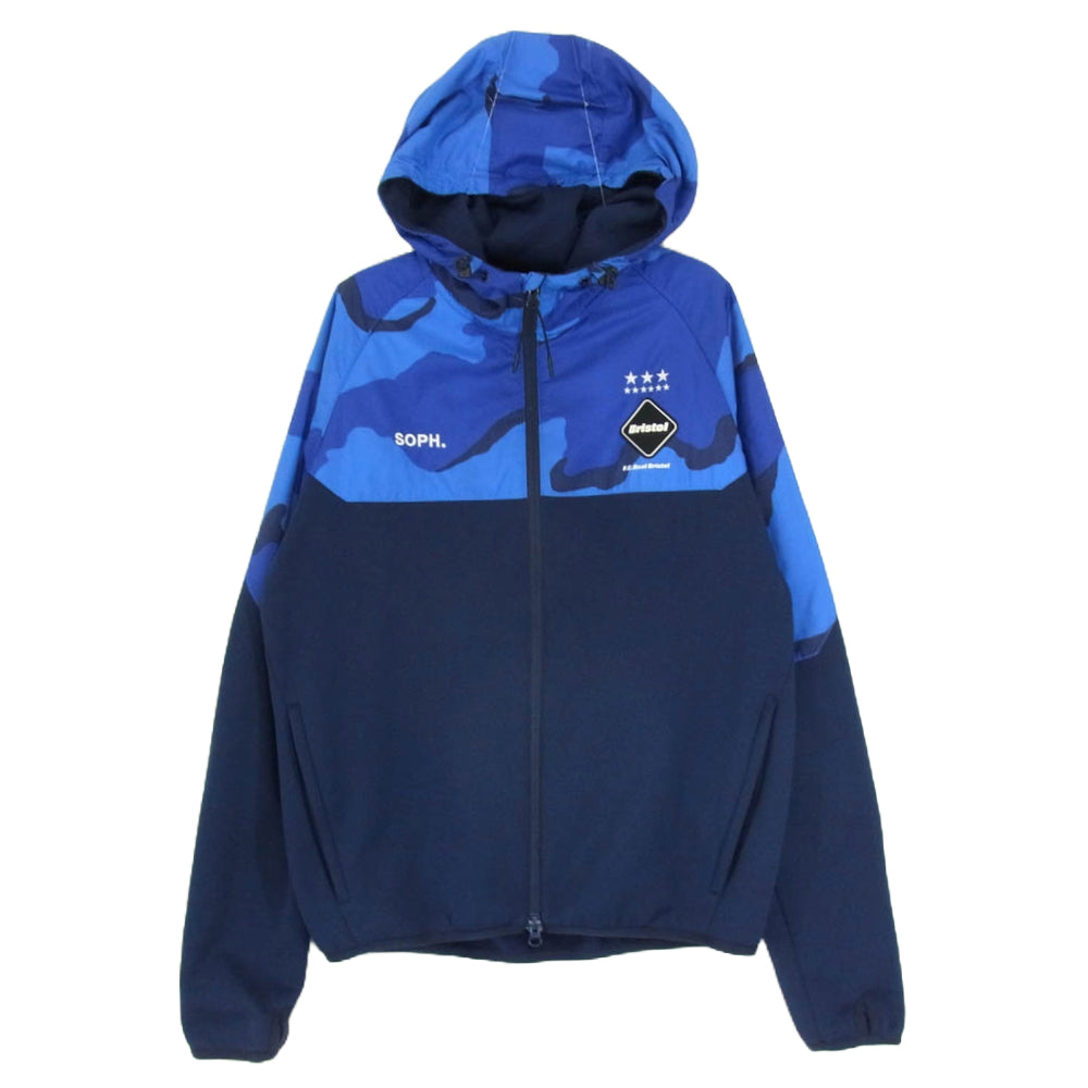 F.C.R.B. エフシーアールビー 16AW FCRB-167017 VENTILATION HOODY ベンチレーション フーディ ジャケット ブルー系 M【中古】