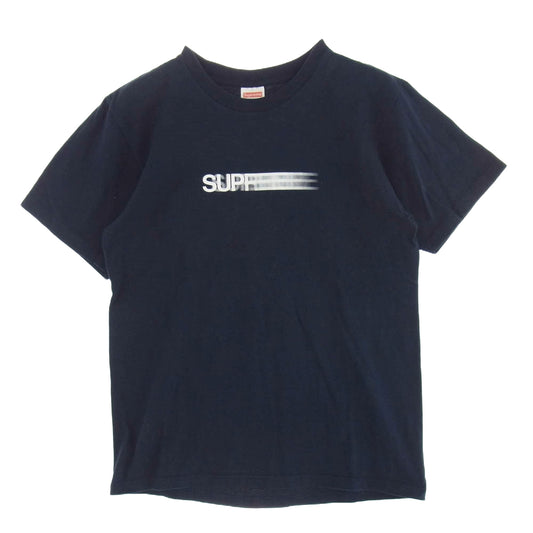 Supreme シュプリーム 16SS Motion Logo Tee モーション ロゴ 半袖 Tシャツ ネイビー ネイビー系 M【中古】