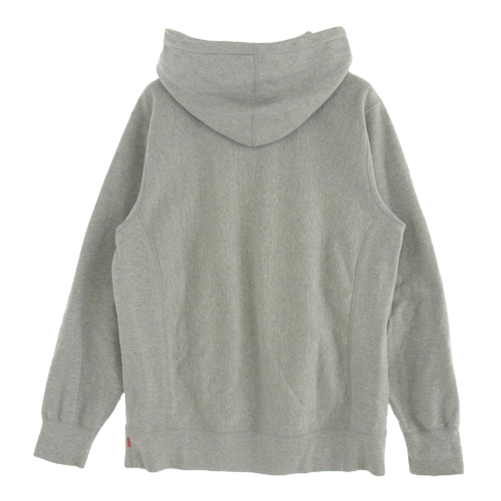 Supreme シュプリーム 15SS Classic Logo Hooded Sweatshirt クラシック ロゴ スウェット グレー系 L【中古】