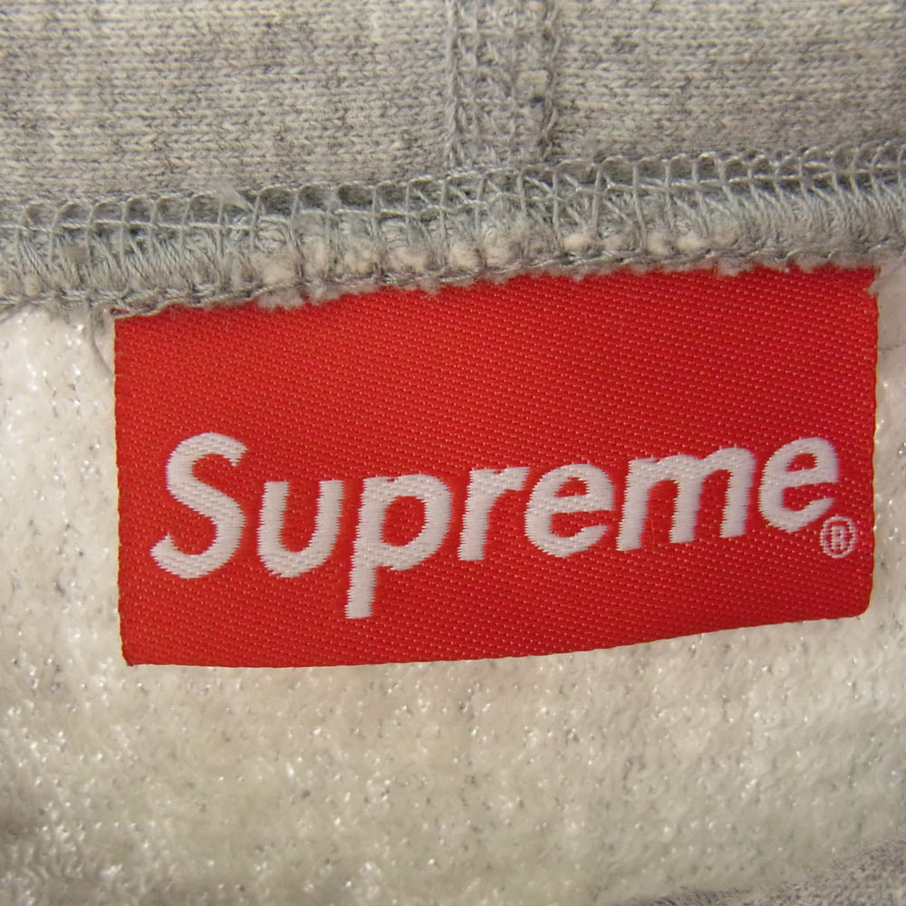 Supreme シュプリーム 15SS Classic Logo Hooded Sweatshirt クラシック ロゴ スウェット グレー系 L【中古】