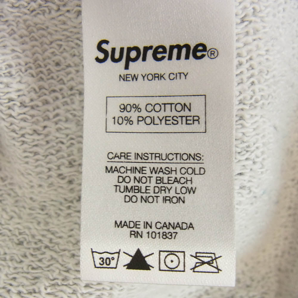 Supreme シュプリーム 15SS Classic Logo Hooded Sweatshirt クラシック ロゴ スウェット グレー系 L【中古】