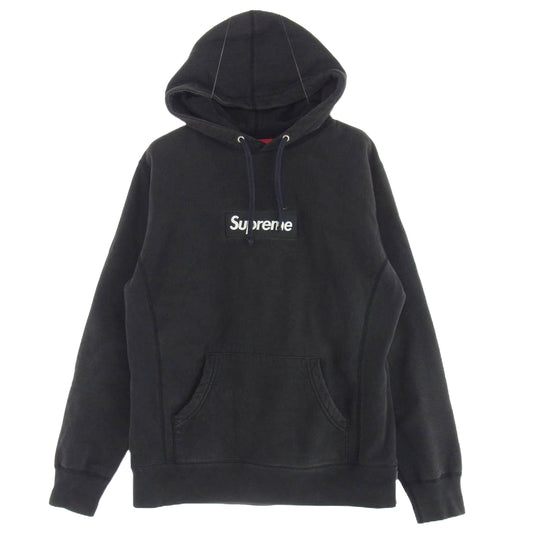 Supreme シュプリーム 12AW カナダ製 Box Logo Hooded ボックス ロゴ スウェット パーカー ブラック系 M【中古】