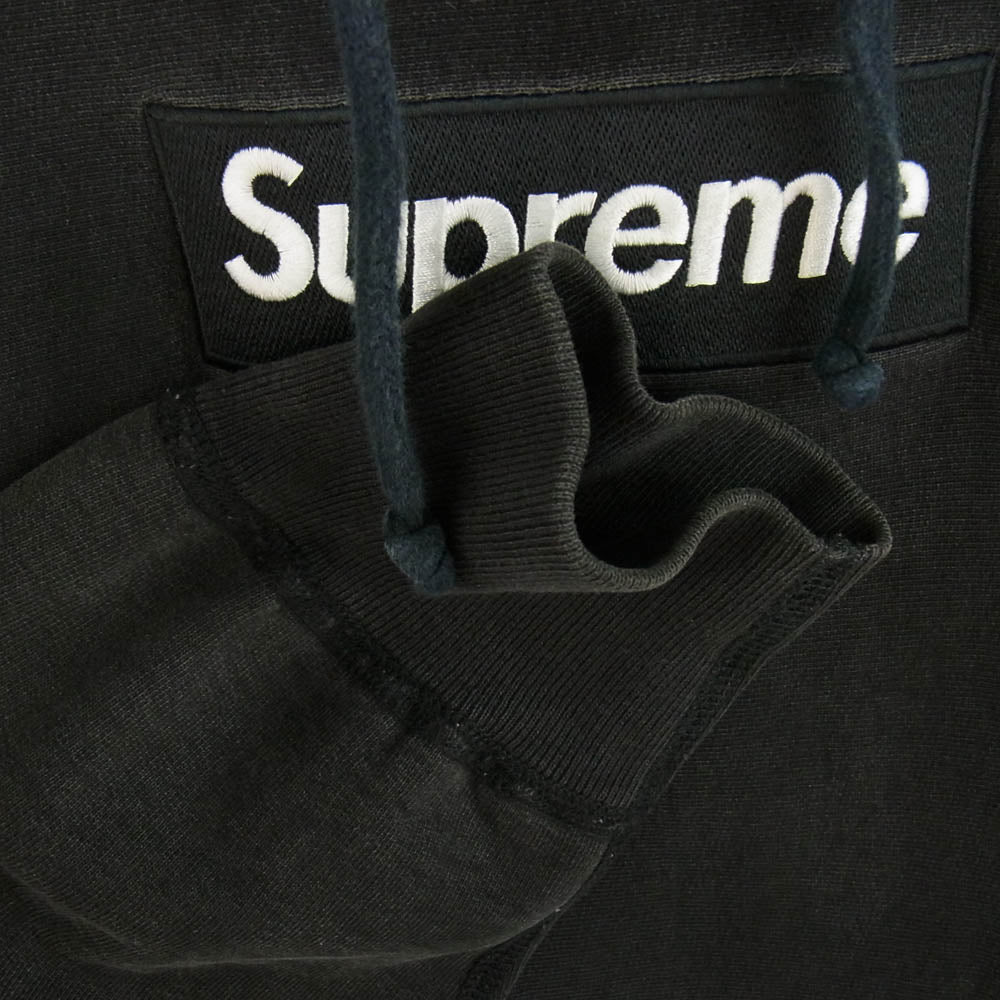 Supreme シュプリーム 12AW カナダ製 Box Logo Hooded ボックス ロゴ スウェット パーカー ブラック系 M【中古】