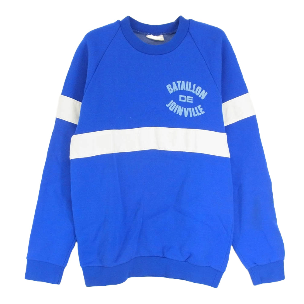 ヴィンテージ French army training sweat Blue フレンチ アーミー フランス軍 80 90年代 フランス製 トレーニング ジャージ スウェット オールド ヴィンテージ ブルー系 サイズ表記無【中古】