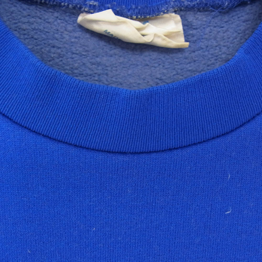 ヴィンテージ French army training sweat Blue フレンチ アーミー フランス軍 80 90年代 フランス製 トレーニング ジャージ スウェット オールド ヴィンテージ ブルー系 サイズ表記無【中古】