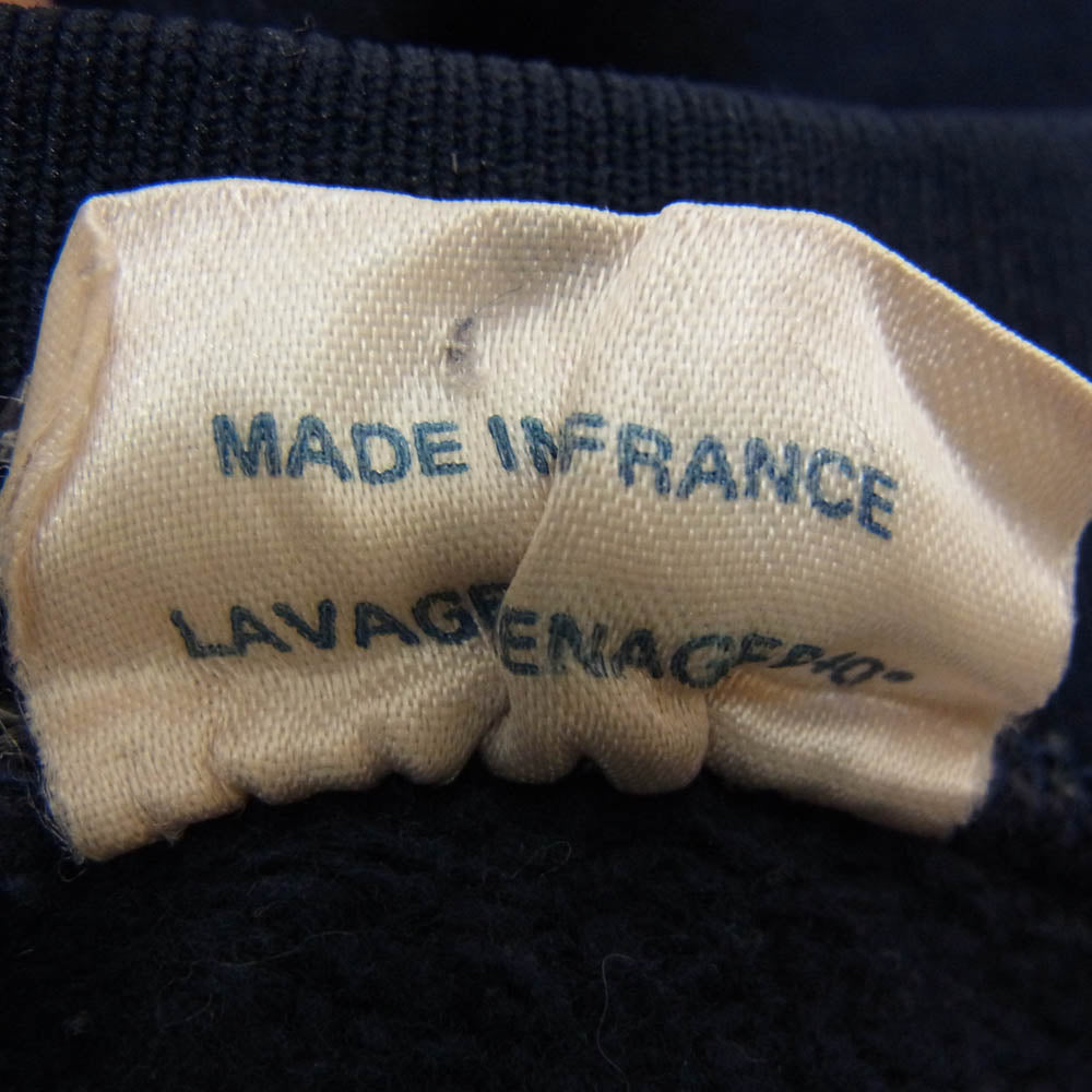 ヴィンテージ French army training sweat Navy フレンチ アーミー フランス軍 80?90年代 フランス製 トレーニング ジャージ スウェット オールド ヴィンテージ ネイビー ネイビー系 サイズ表記無【中古】