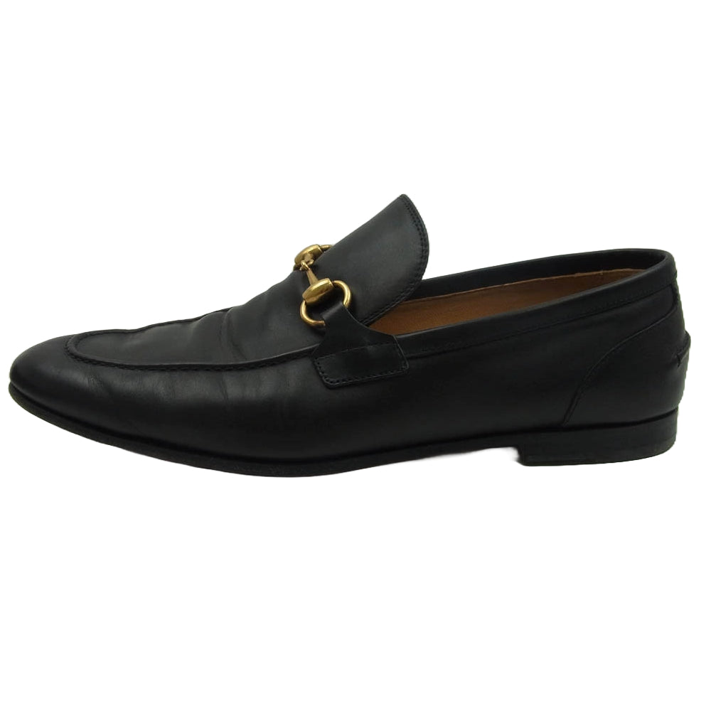 GUCCI グッチ 406994 ホースビット ローファー ビジネス シューズ ブラック系 8【中古】