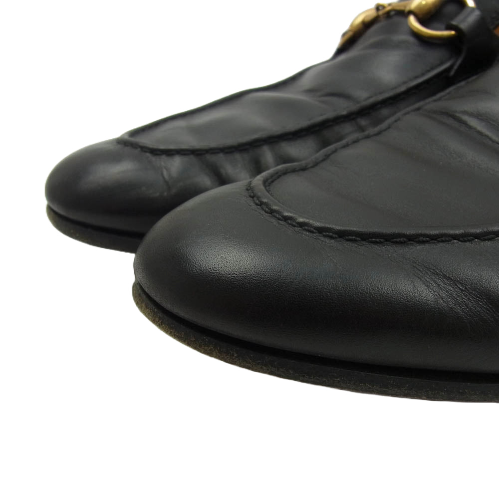 GUCCI グッチ 406994 ホースビット ローファー ビジネス シューズ ブラック系 8【中古】