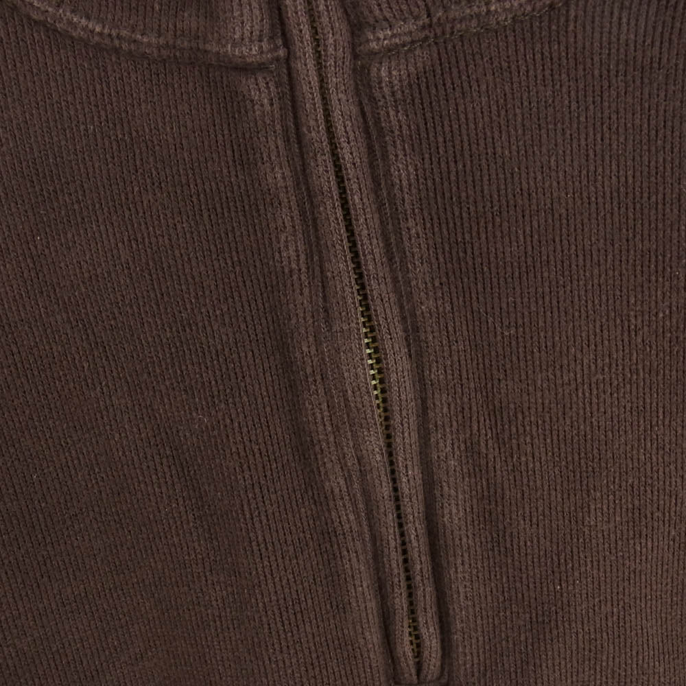 POLO RALPH LAUREN ポロ・ラルフローレン ロゴ刺繍 ハーフジップ スウェット ブラウン系 XL【中古】