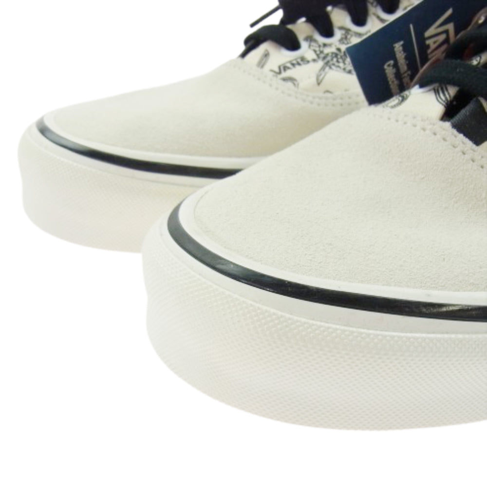 VANS バンズ 508731 ERA Style 95 ANAHEIM FACTORY COLLECTION アナハイム ファクトリー コレクション スカル パイレーツ チェック スニーカー オフホワイト系 ブラック系 28cm【美品】【中古】