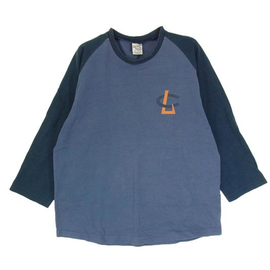 CALEE キャリー プリント ラグラン Ｔシャツ カットソー ネイビー系 M【中古】