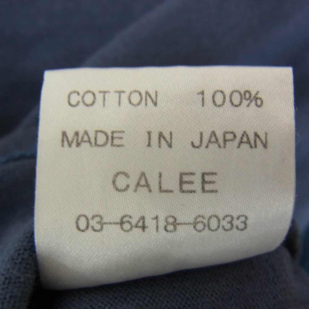 CALEE キャリー プリント ラグラン Ｔシャツ カットソー ネイビー系 M【中古】